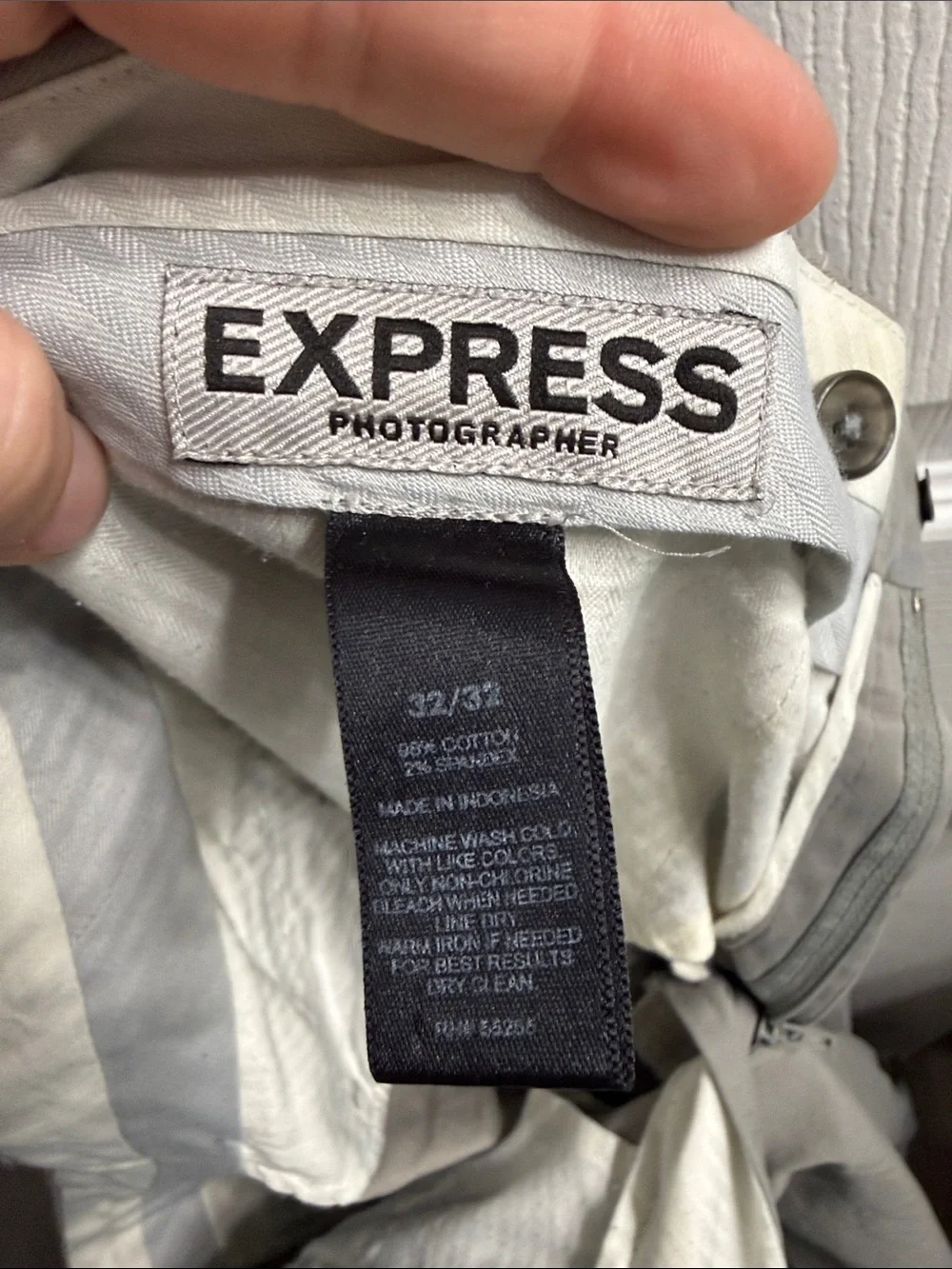 Express Men's Dress Pants in Light Gray